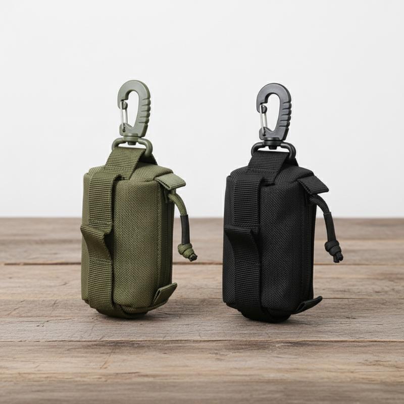 Edc Carry Belt Pouch - アウトドア EDC ポーチ、ジッパーキーカードホルダー、小さなツールバッグ、ハンティングやキャンプ用のポータブルウエストウォレット