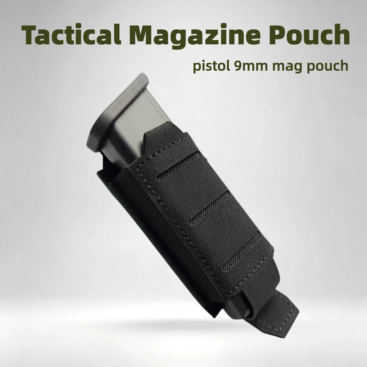 Edc Carry Holster - レーザーカットシングル9mmマガジンポーチ マガジンホルスター バックハードシェルPPプレート モール EDC フラッシュライト