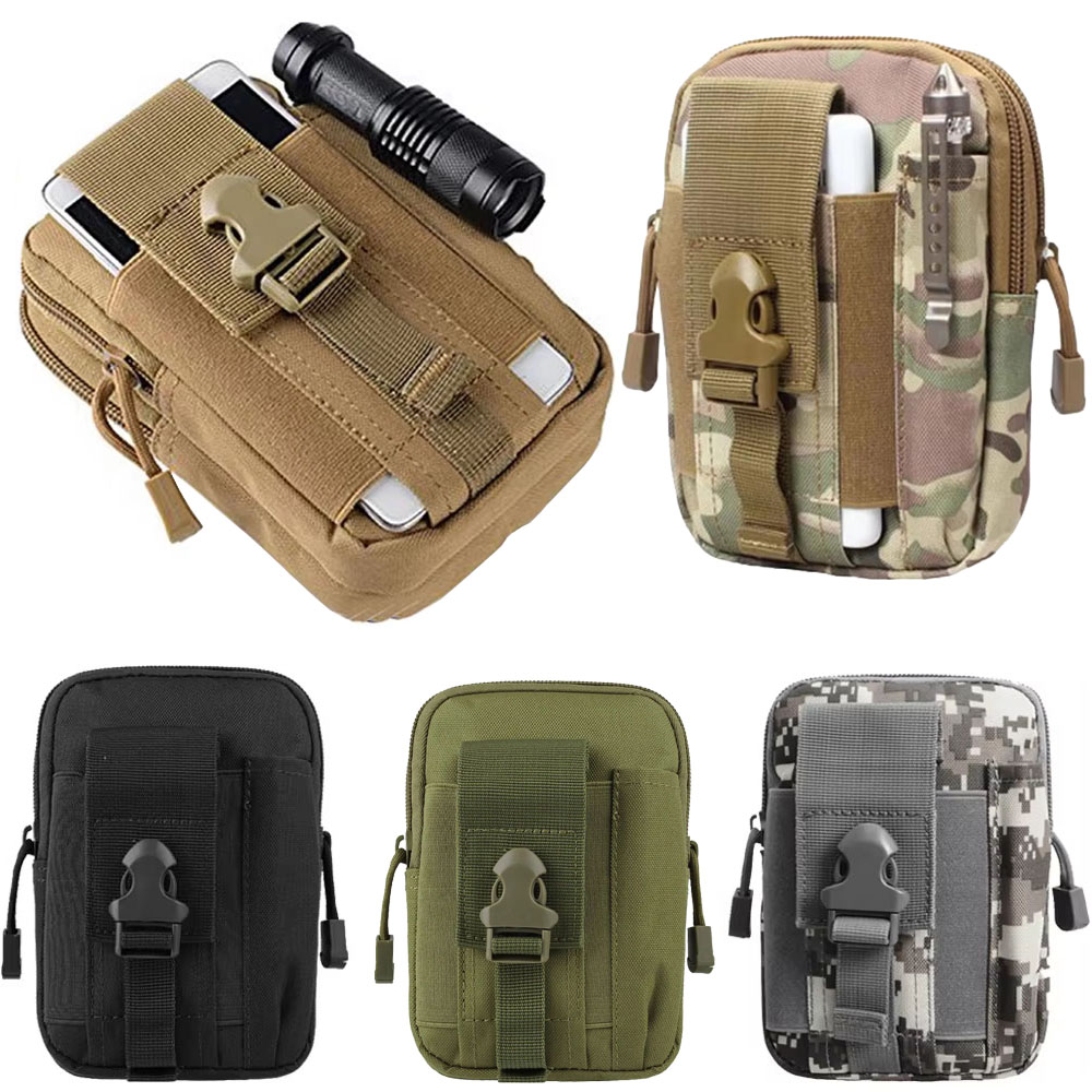Edc Carry Belt Pouch - アウトドアギアツールガジェットポケットベルトバッグ戦術的なウエスト EDC パック多機能スポーツハイキング狩猟モール携帯電話ポーチ