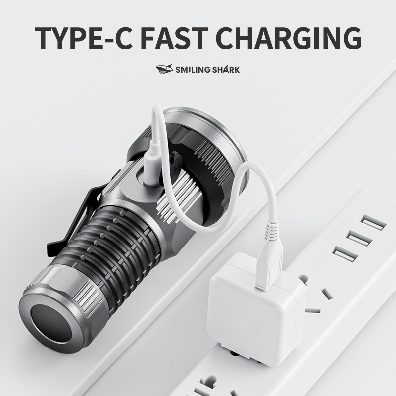 小型の充電式LED懐中電灯,ポータブルポケットトーチ,キャン - Edc (Every Day Carry のレビューと価格