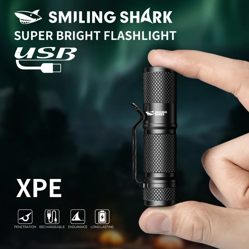 ミニ戦術ズームLED懐中電灯,超強力,USB充電式,ハイパワ - Edc (Every Day Carry のレビューと価格