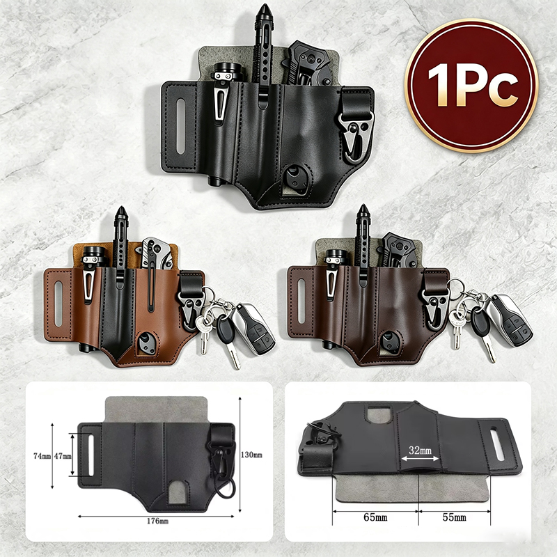 牛革ウエストハンガーポータブル戦術 EDC ツールホルダー屋 - Leather Edc. Carry Pouch のレビューと価格