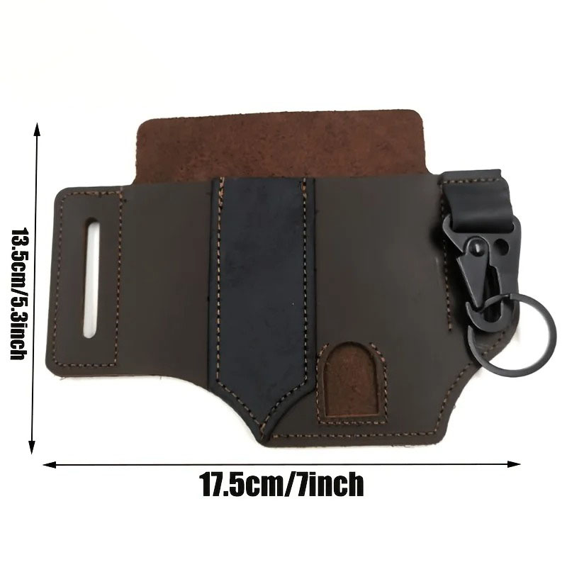 PUレザーEDCベルトマルチツールシース、ペンホルダー付きポ - Leather Edc. Carry Pouch のレビューと価格