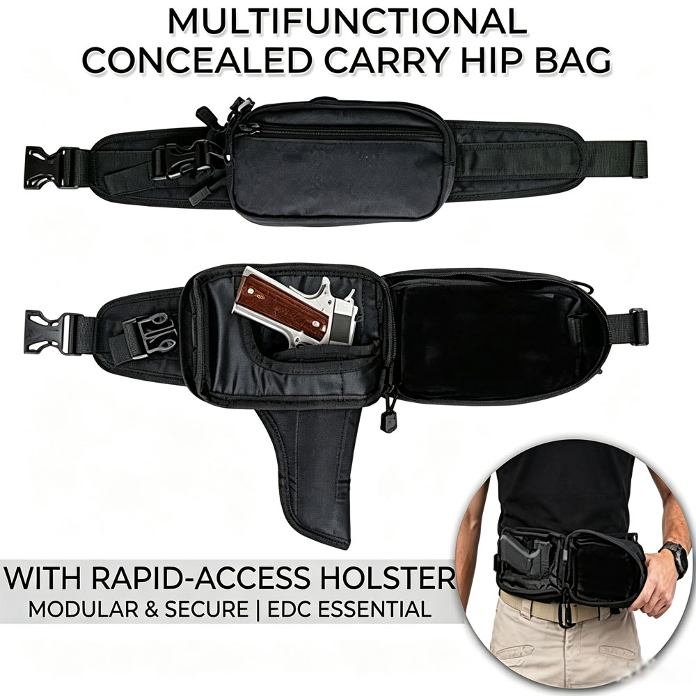タクティカルピストルバッグ、銃用バッグ、隠しホルスター付き、 - Edc Carry Holster のレビューと価格