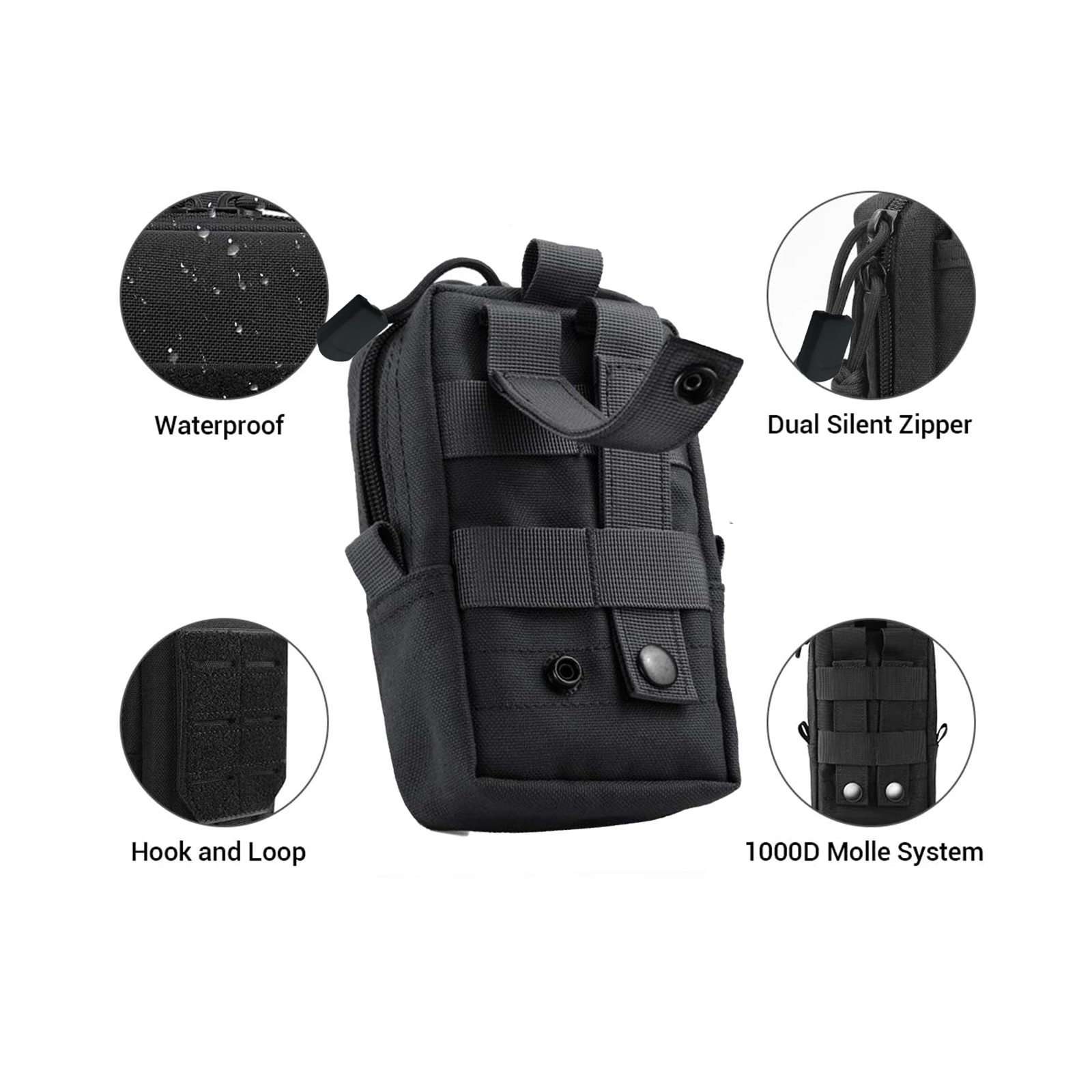 男性用タクティカルハイウエストバッグ,ツールポーチ,ユーティ - Edc Carry Belt Pouch のレビューと価格