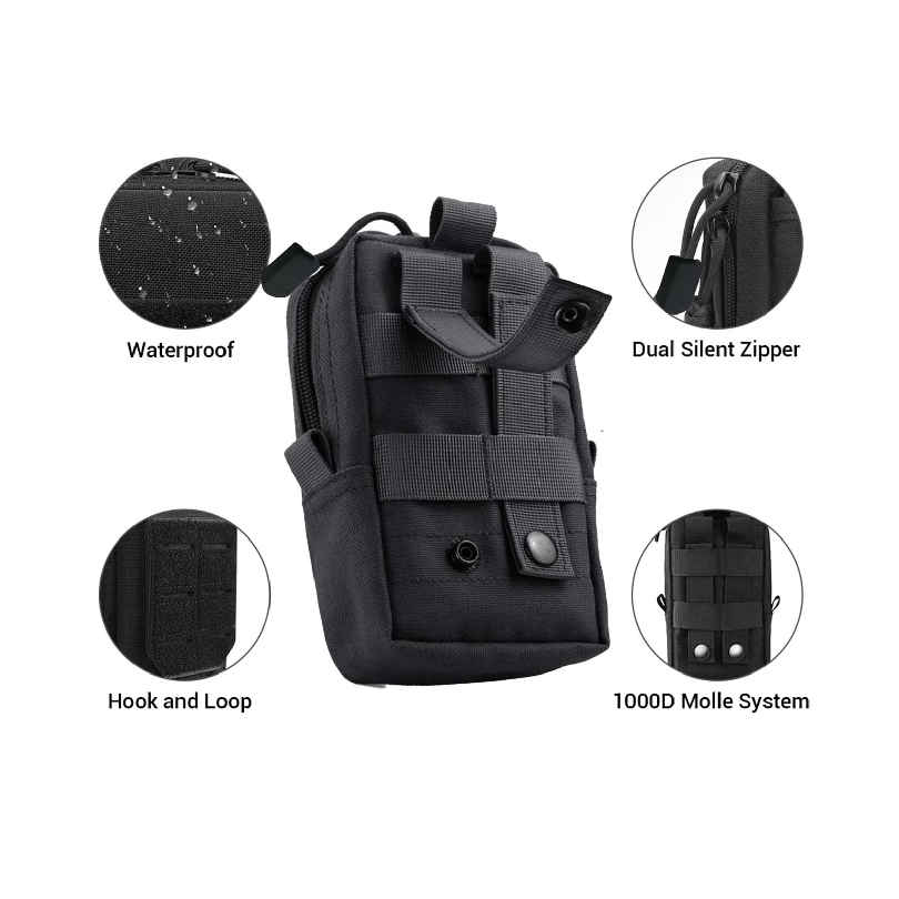 タクティカルモールポーチ ウエストバッグ アウトドア メンズ - Edc Carry Belt Pouch のレビューと価格