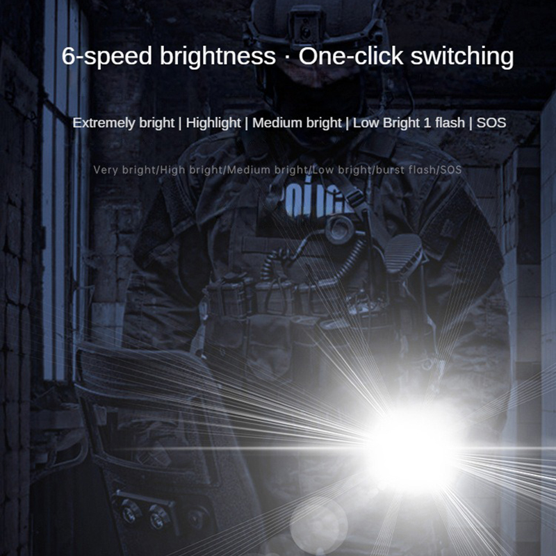ポータブルLED懐中電灯,USB充電式,戦術的な懐中電灯,自 - Edc (Every Day Carry のレビューと価格