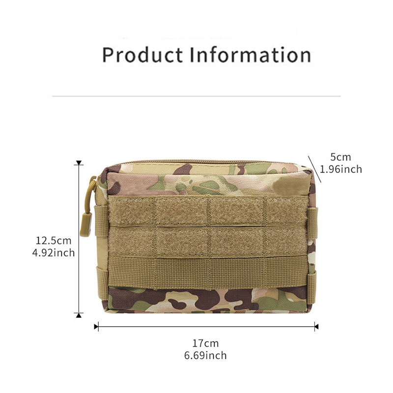戦術的なモールウエストパック 600D 防水迷彩 EDC ツ - Edc Carry Belt Pouch のレビューと価格