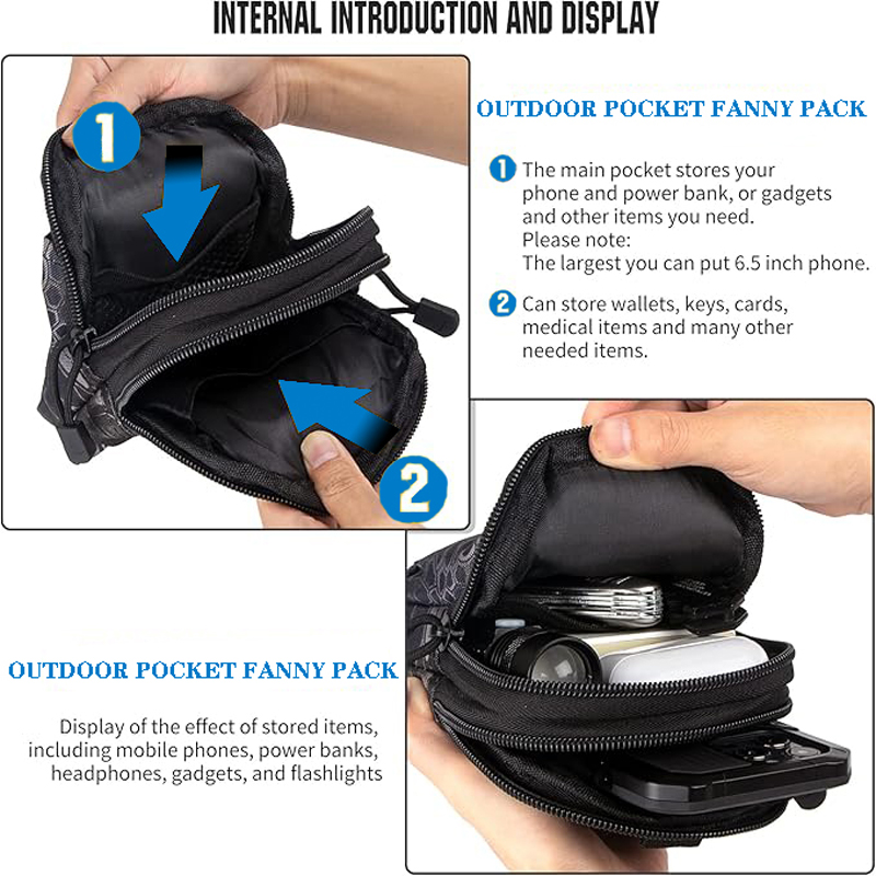 ユニバーサル EDC 戦術モールポーチウエストバッグ携帯電話 - Edc Carry Belt Pouch のレビューと価格