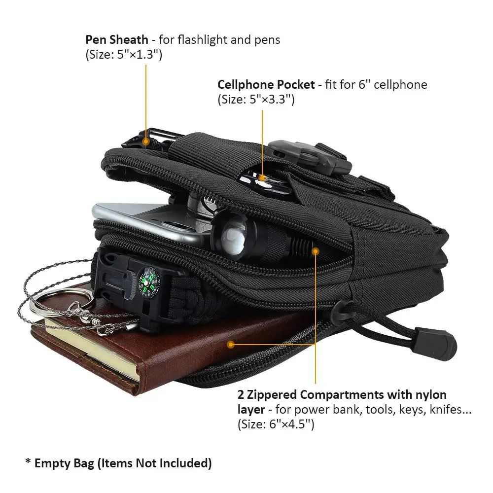 アウトドアギアツールガジェットポケットベルトバッグ戦術的なウ - Edc Carry Belt Pouch のレビューと価格